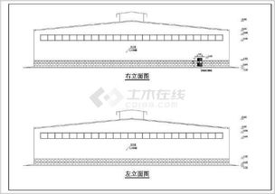 某地两连跨钢结构厂房全套建筑结构施工图探究